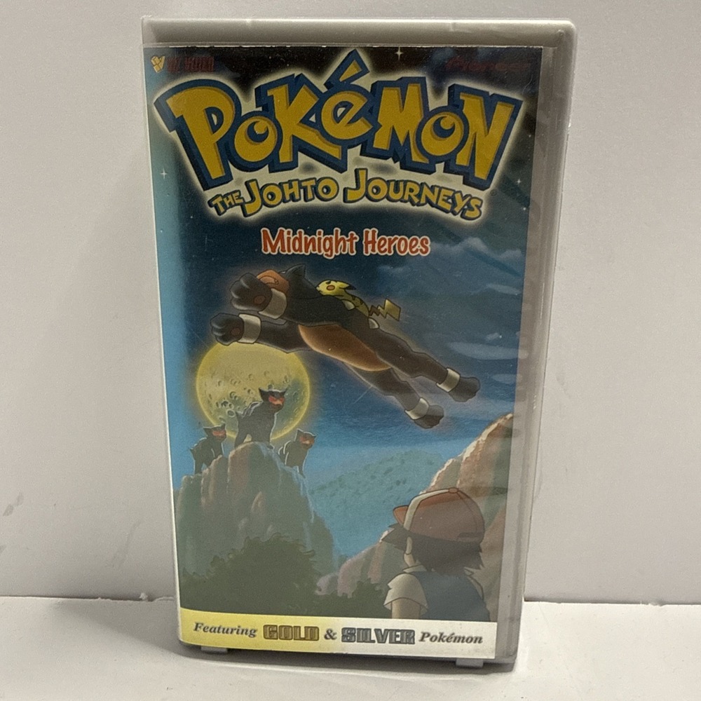 Pokemon Vol. 50: The Johto Journeys - Midnight Heroes  - VHS, 2002 - Tested